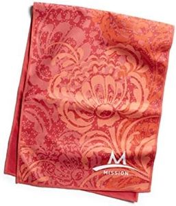 Mission Enduracool Microfiber Cooling Towel, Peony Coral, Large