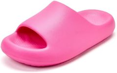 Falada Pillow Slippers for Women and Men, Cloud Slides Shower Sandals House Shoes, Comfy and Cushioned Thick Sole