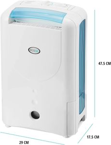 EcoAir DD1 Simple Dehumidifier – Blue, Compact Moisture Removal