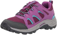 Merrell Kids Girls Oakcreek Low Lace Wtrpf Hiking Sneaker, Paloma/berry, 3 M Us