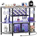 Hyomdeck Wine Bar Cabinet with LED 