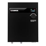 CAMPLUX Tankless Water Heater Electric 18kW, On Demand Hot Water Heater with Digital Display 240V for Whole House Shower, Black