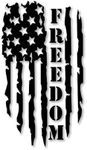 Distressed USA Flag Freedom Sticker