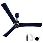 atomberg Renesa Elite Smart 1200mm 5-star BLDC fan, Remote Ceiling Fan for Home, Works with Alexa, High Air Delivery, Free Installation, 3-Year Warranty, Newly launched in 2025 (Ritz Blue-Smart)