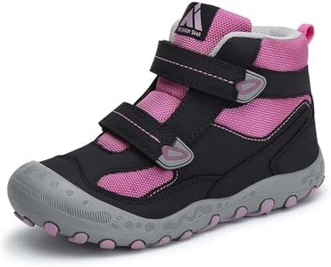 Mishansha Boys Girls Hiking Boots Water-Resistant Non-Slip, 3.5 Little Kid