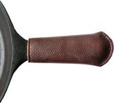 Leather Cast Iron Skillet Pan Handl