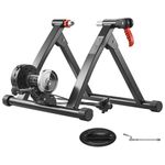 VEVOR Bike Trainer, 6 Level Resistance, 26-29 in & 700C Wheels, Foldable Magnetic Bicycle Stationary Stand for Indoor Exercise Riding with Quick Release Skewer & Front Wheel Riser Block for Road Bikes