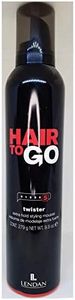LENDAN - Espuma Pelo Rizado - Twister Hair To Go - 405 ml - Fijación Extrafuerte - Larga Duración - Rizos definidos - Protector Térmico - Aporta Cuerpo y Volumen al Cabello, el embalaje puede variar