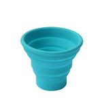 Ecoart Silicone Collapsible Travel Cup for Outdoor Camping and Hiking (1 Pack) (Blue(s))