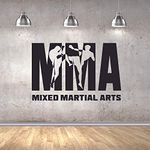 Mixed Martial Arts Training/MMA Intense Classes Martial Arts Vinyl Wall Art Decals Supply UFC Home Decoration Ultimate Fighting Championship Stickers Martial Arts Lessons Vinyl Size(30x30 inch)