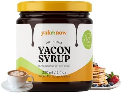 Yacon Syrup, Natural Sweetener with Prebiotics, Low glycemic, Keto friendly, 8.4 oz