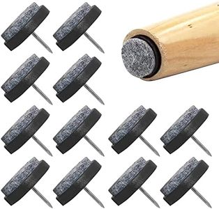 NewZC 48PCS Clous Patins de Meuble Patin Chaise a Clouer Meubles Feutre Chaise Protecteurs pour Chaises de Meuble Protecteurs de Pieds de Table (22 mm) - avec Boîte en Plastique