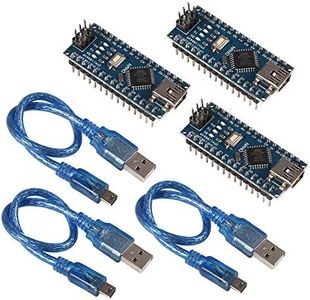 AITRIP 3pcs for Arduino Mini Nano V3.0 ATmega328P 5V 16M Micro Controller Board Module with 3pcs USB Cable Compatible with Arduino IDE