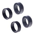 ThtRht 4 Pack Out Front Mount Gasket Bicycle Handlebar Washer Ring for Garmin iGPSPORT GPS Edge Explore XOSS G/G+ Bike Computer Cycling Stand Holder Compatible with 31.8mm 25.4mm 2 Type Bar