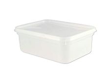 2 Litre Rectangular Ice Cream/Food Container/Tub x100