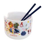 Harry Potter Ramen Bowl and Chopsticks Set Hogwarts Express Hedwig Noodle Bowl