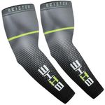 Beister UV Protective Cooling Arm Sleeves UPF 50 for Men & Women, Sports Compression Arm Sleeves (XX-Large, Black)
