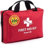 Protect Life Business First Aid Kit, Emergency First Aid Kit for Office Setting, Medical Kit Supplies, First Aid Kits for Businesses, School & Commercial Use - 200 Pieces