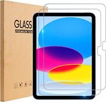 TOPESCT 2-Pack Screen Protector for ipad 10th Generation(10.9-Inch, 2022 Model, 10th Gen),9H Tempered Glass Film,Anti-Scratch (2)