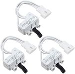 3406107 WP3406107 Dryer Door Switch by Blutoget 3Pack - Fit for Whirlpool Maytag Kenmore Dryers AED4475TQ1 MEDC400VW0 AGD4475TQ1 NED4700YQ1 NED4600YQ1 WED4800XQ0 - Replaces AP6008561 3405100 3405101