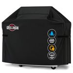 Grillman Heavy-Duty BBQ Cover, Gas Grill Cover for Weber Spirit, Weber Genesis, Char Broil, Nexgrill. Rip-Proof, Waterproof (58 x 24x 48 inches, Black) BBQ Covers