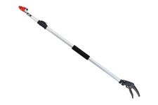 SUNYA aluminium telescopic 10 ft long reach cut and hold |Extended Telescopic Long Handle, Drumstick Cutter, Flower and Fruit Picker Stick Tool, Fruit Harvestor |Saw to cut branches from long trees