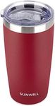 SUNWILL 20oz Tumbler with Lid, Stai