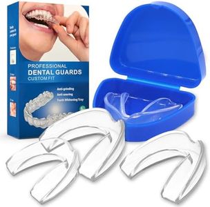 4 Paradenti per Digrignare i Denti, 2 misure Grondaia Dentale Antibruxismo, Denti Bocca Guardia, Mouth Guard, Riduzione del digrignamento dei denti Per Migliora La Qualità Del Sonno