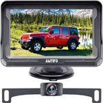 Backup Camera 4.3-Inch for Car Plug-Play: Easy Setup Rear View Camera for Trucks SUVs Vans - HD 1080P Reverse Camera with Color Night Vision,No-Delay,Guide Lines On/Off - A2