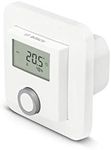 Bosch Smart Home Room Thermostat (2X AAA battery, for radiator thermostats, including humidity indicator - compatible with Google Assistant and Amazon Alexa)