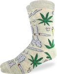 Good Luck Sock Men's Stoned Marijuana Socks, Adult