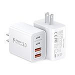 40W USB C Charger Cube, 2-Pack Wall