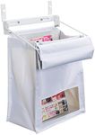 Indoor Wall Mount Mail Catcher Bag Door Slot Post Box Basket Mail Boxes Organizer Security White