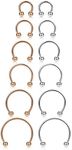 ORAZIO 12Pcs 16G Stainless Steel No