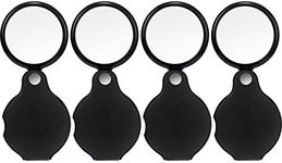 HESTYA 4 Pack 10X Mini Magnifying G