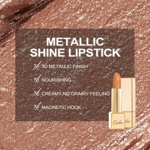 OULAC Sahara Gold Glitter Lipstick – Shimmering Metallic Finish