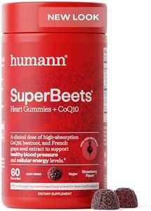 HumanN SuperBeets Heart Gummies Advanced - CoQ10 100 mg Plus Beet Root Powder & Grape Seed Extract, SuperBeets Gummy 60 Count