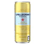 S. PELLEGRINO ESSENZA Sparkling Water Carbonated Lemon and Lemon Zest – 24x330 mL Cans