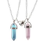 Amazon Collection Friend Heart Necklaces 2 Pieces