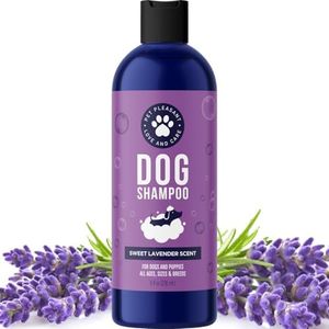 Cleansing Dog Shampoo for Smelly Dogs - Refreshing Colloidal Oatmeal Dog Shampoo for Dry Skin and Cleansing Dog Bath Soap - Moisturizing Lavender and Oatmeal Shampoo for Dogs and Great Smelling Pups