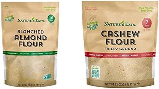 Nature's Eats Blanched Almond Flour (64 Ounce) and Cashew Flour Finely Ground (32 Ounce)