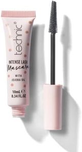 Technic Intense Lash Mascara in Rich Black - Vegan Formula With Jojoba Oil & Vitamin E To Moisturise & Condition Lashes With a Tapered Wand For Intense Length & Volume In Just One Coat. 10ml