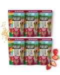 Glebe Farm Gluten Free PureOaty Strawberry Oat Granola 6PK, Healthy Wholegrain Oats To Help Lower Cholesterol, 100% British Oats, Vegan & High In Fibre, Delicious Granola Cereal, 6x 325g