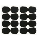 DRERIO 16PCS Saxophone Mouthpiece Pads Clarinet Mouthpiece Cushion Alto Tenor Sax Mouthpiece Patches Black Cushions 0.8 mm Thick for Beginners, Musicians, Saxophones and Clarinets