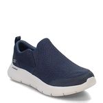 Skechers Men's Gowalk Flex-Athletic Slip-on Casual Loafer Walking Shoes with Air Cooled Foam Sneaker, Navy/Grey, 8.5 X-Wide