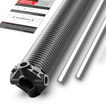 Single Garage Door Torsion Spring with Winding Bars (0.218X2''X28''-L)