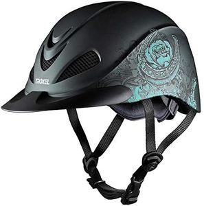 Troxel Rebel Turquoise Rose Helmet M