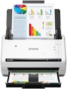 Epson DS-575W II Wireless Color Duplex Document Scanner for PC and Mac with 50-Page Auto Document Feeder (ADF), Twain and ISIS Drivers, Epson Smart Panel Mobile App