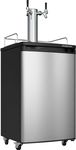 EdgeStar KC2000SSTWIN Full Size Stainless Steel Dual Tap Kegerator & Draft Beer Dispenser - Stainless Steel