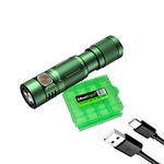 Fenix E05R 400 Lumen USB Rechargeable EDC Keychain Flashlight with EdisonBright Charging Cable Carrying case (Mint Green)